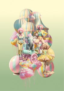 Illustration Cirkus Dream Katalog