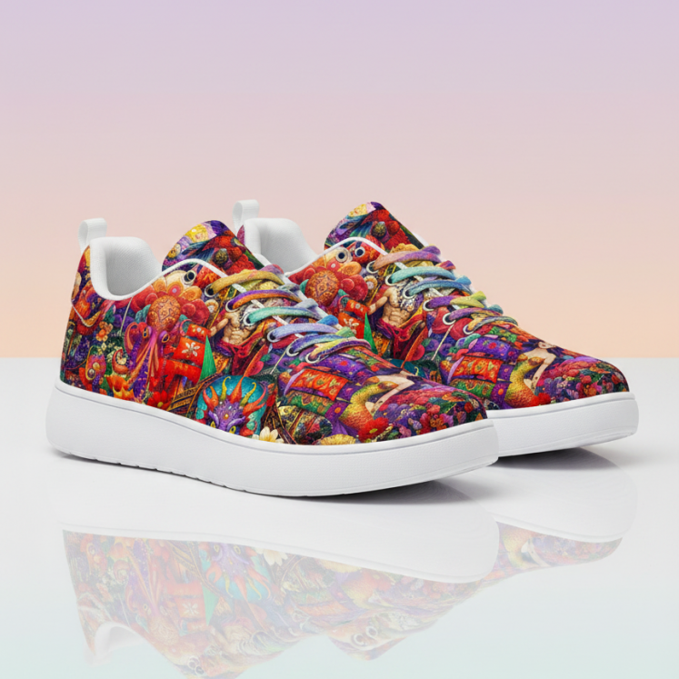 Fishermens Tale Sneaker Produktdesign Illustration