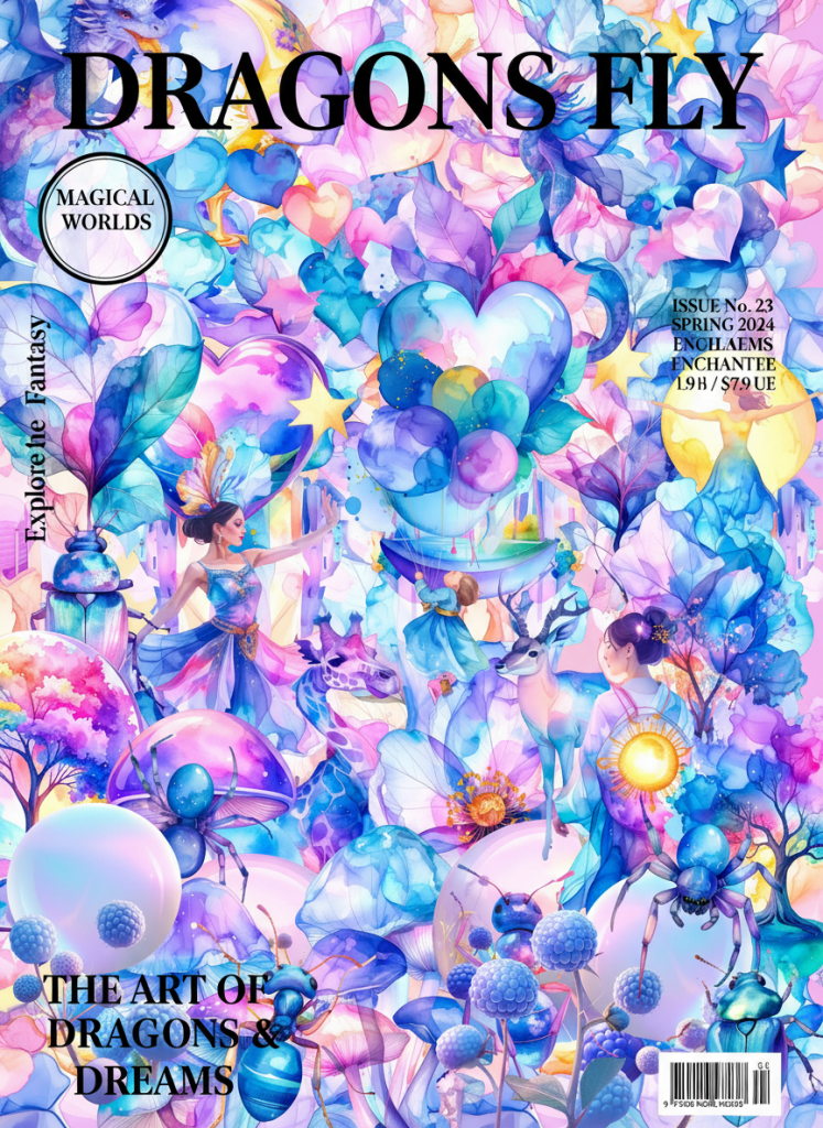 Illustration Magazin Cover Dragons Fly Cover Illustration