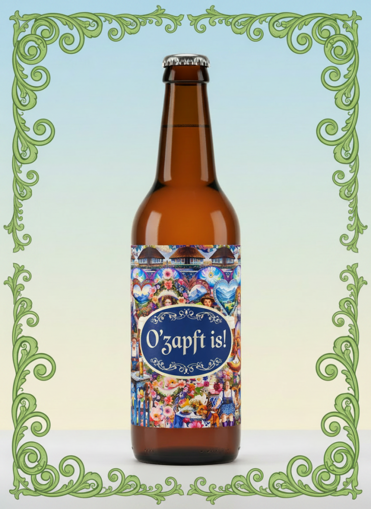 Oktoberfest Illustration Flasche