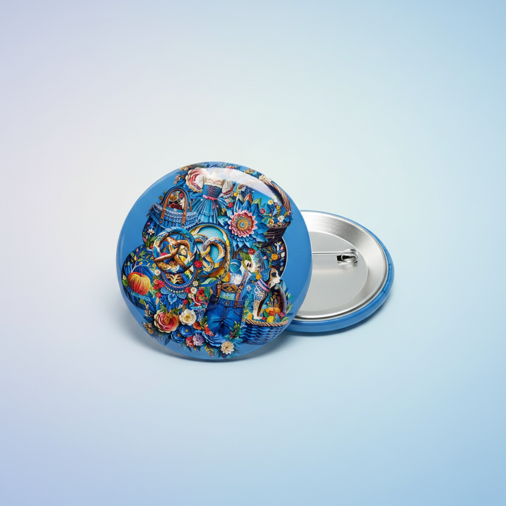 Oktoberfest Illustration Button