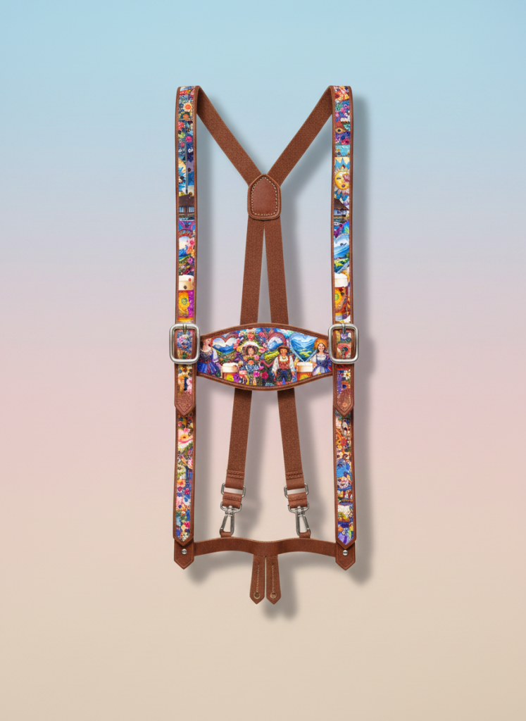 Oktoberfest Illustration Hosenträger