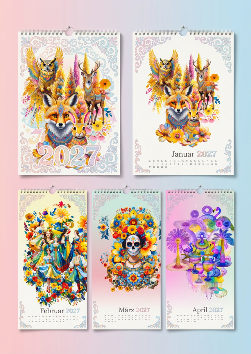 Illustration Wandkalender