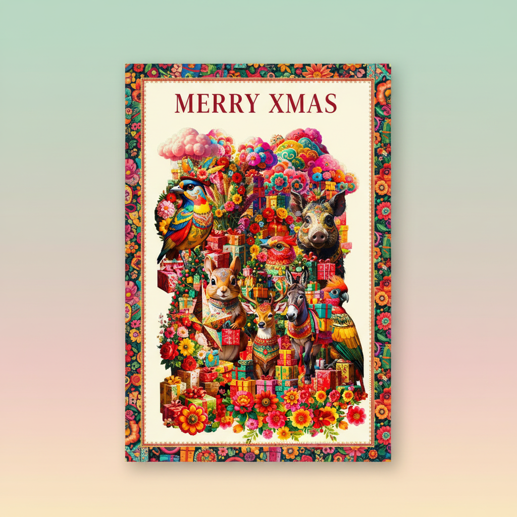 Xmas Werbemittel Postkarte